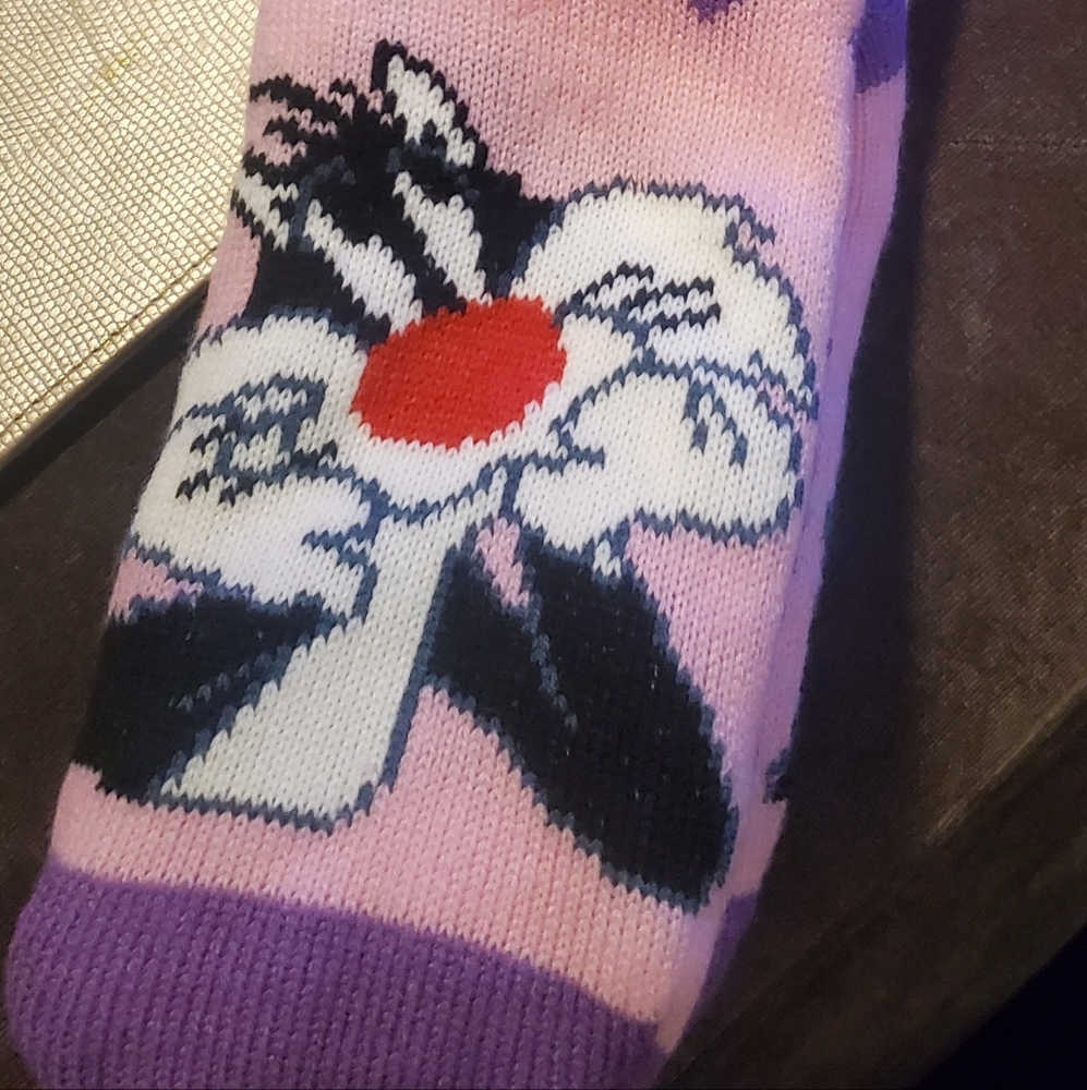 Its almost summer but its STILL COLD at WORK sale.Purple and pink Sylvester nwot